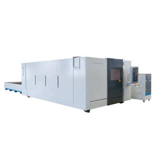 Machine de découpe laser à fibre CNC 1530 avec table d'échange
