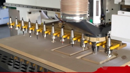 Machine de routeur CNC à changement d'outil automatique, 12 pièces, pour le travail du bois